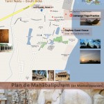 Map of Mahabalipuram or Mamallapuram, South India