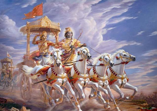 Bhagavad-Gita, "the song of the blessed. 