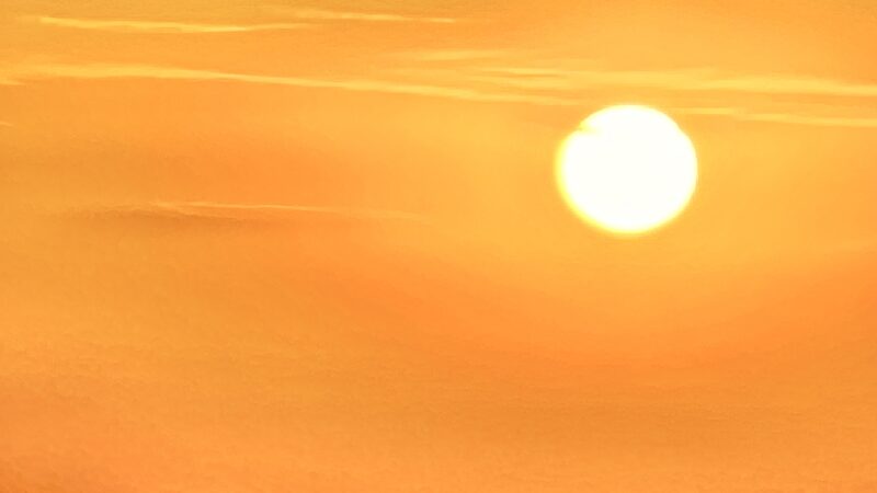 Soleil couchant en Inde