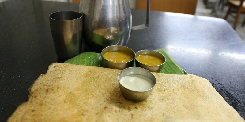 Masala dosa à la cantine -Mahabalipuram