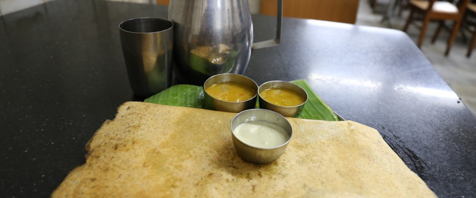 Masala dosa à la cantine -Mahabalipuram