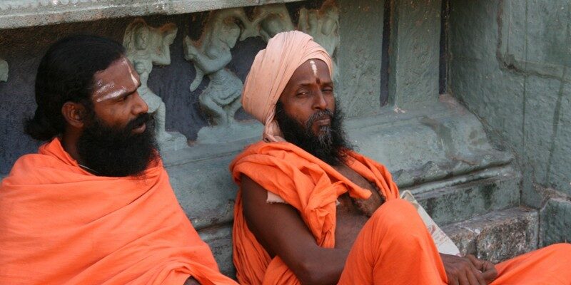 Saddhu dans la temple de Tiruvannamalai