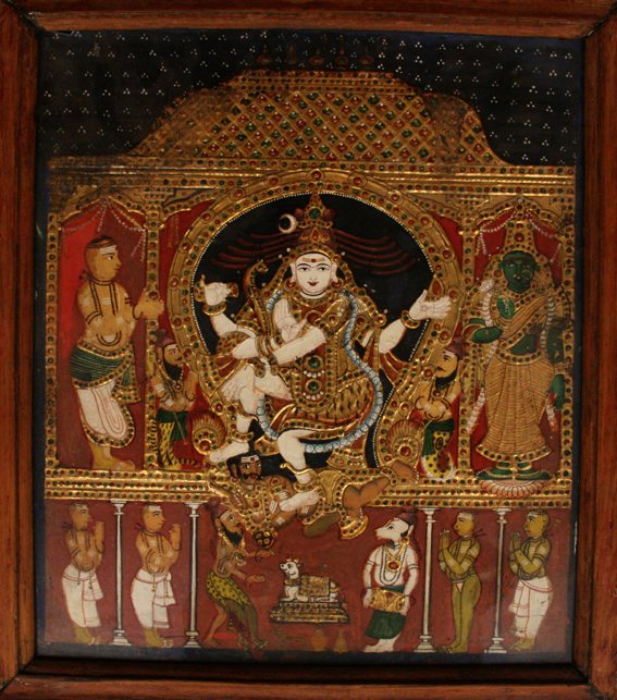 Shiva peinture de Tanjore